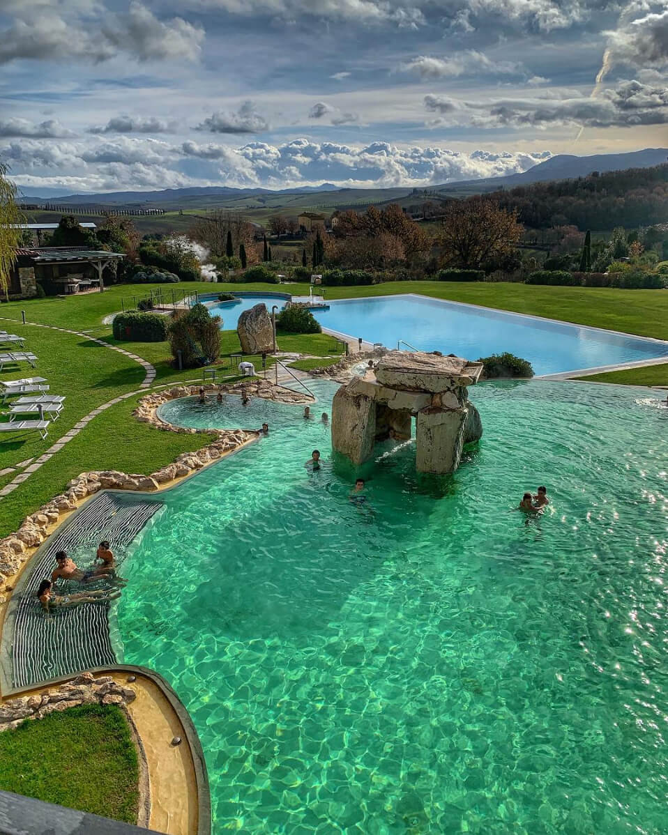 義大利 托斯卡尼 五星級 山景溫泉飯店 Adler Spa Resort Thermae（阿德勒溫泉度假酒店）