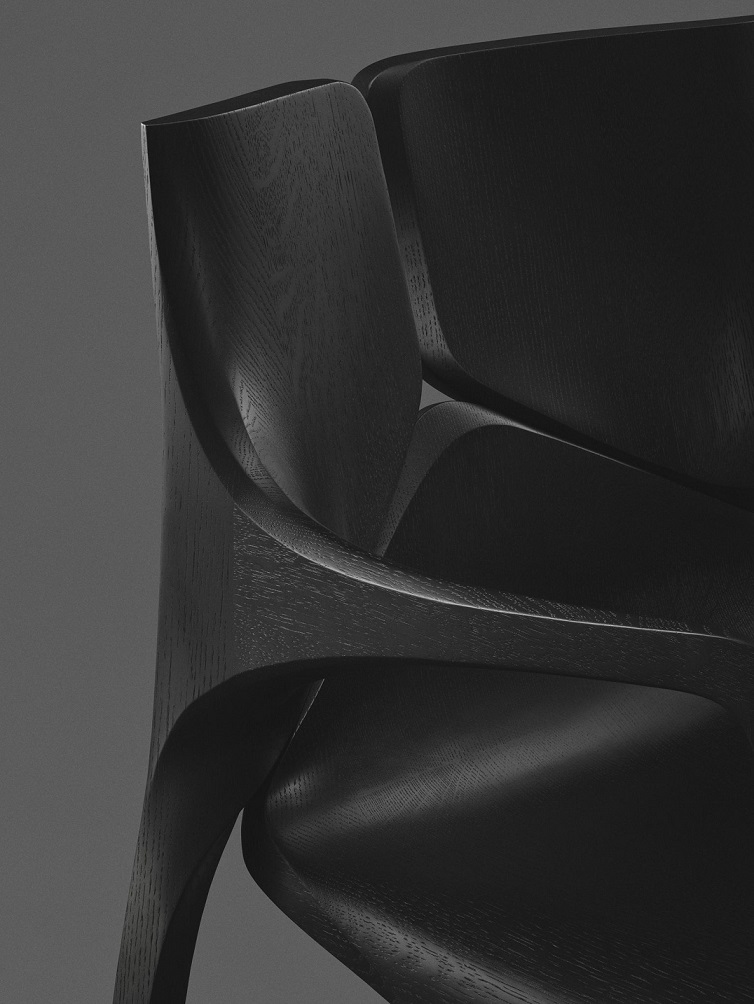 ZHD × Karimoku 椅子 、單椅、扶手椅、餐椅 FURNITURE Zaha Hadid Design × Karimoku - Seyun Collection chair (Photographer: Masaki Ogawa Assembled by: Karimoku Furniture Inc Designer: ZAHA HADID DESIGN) 