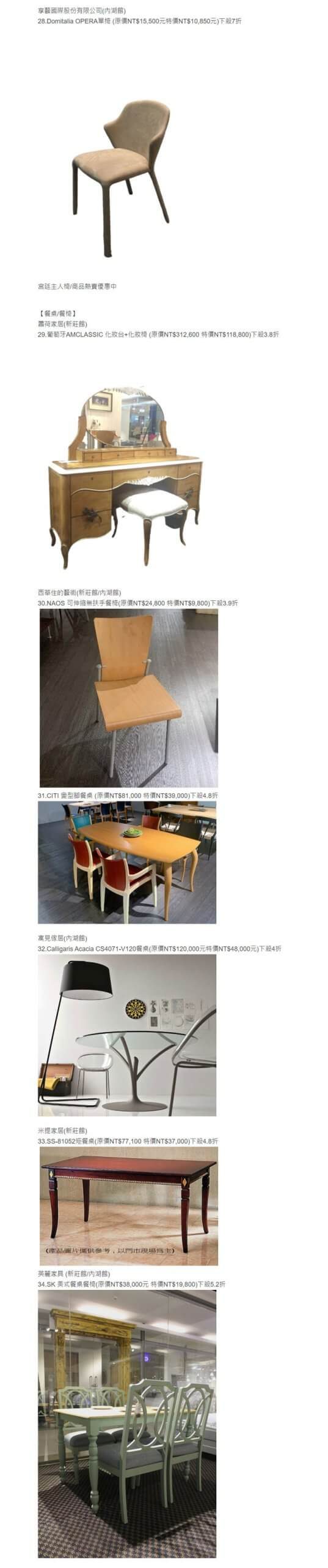 紐約家具設計中心 【新莊館】封館出清 OPEN NEWS的報導 便宜家具