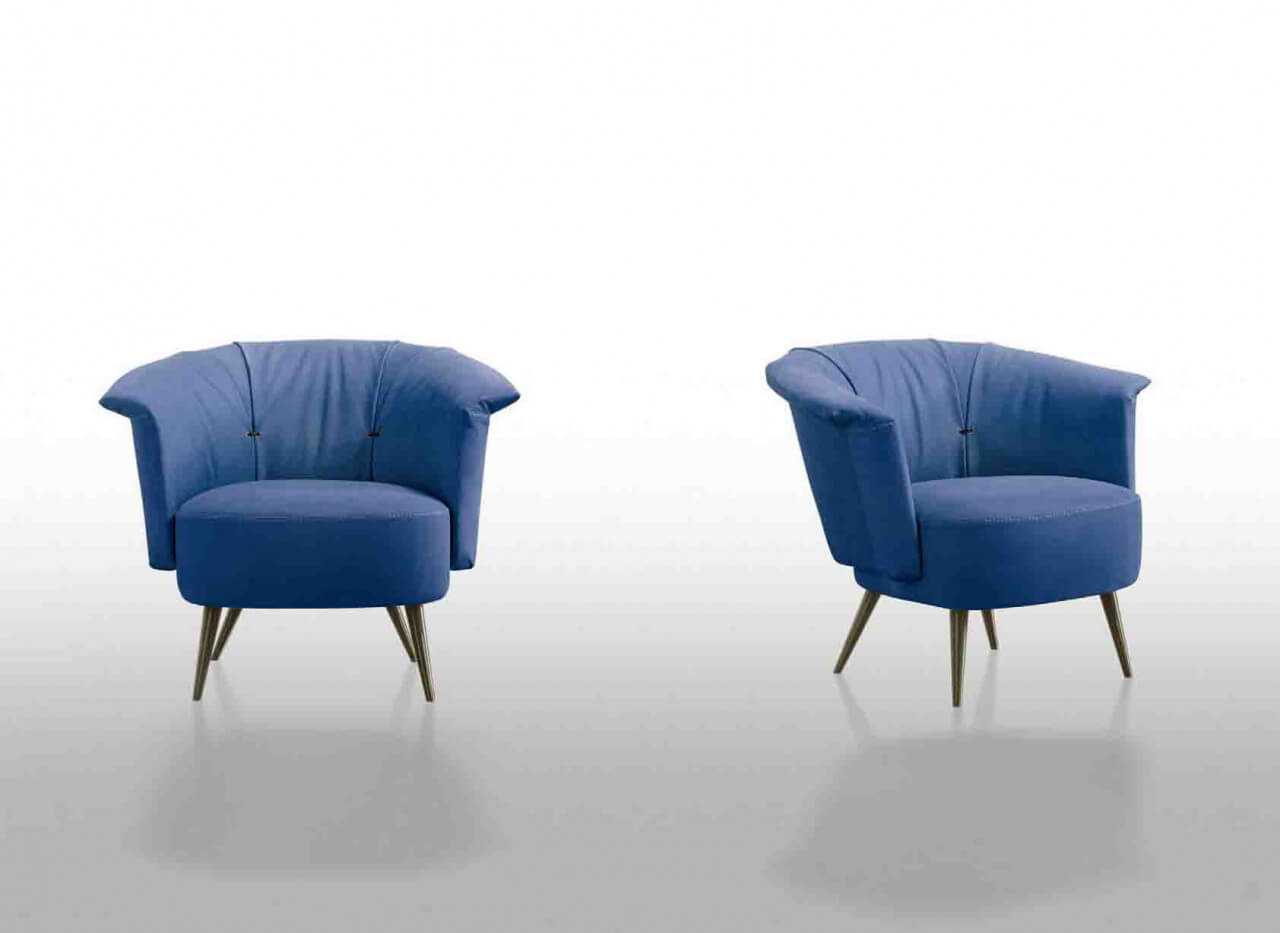 GAMMA義大利家具設計 Luna單人沙發椅