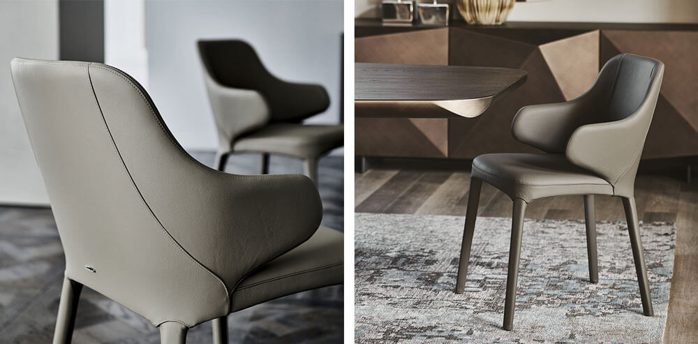 皮革餐椅設計 Cattelan Italia Wanda Dining Chair