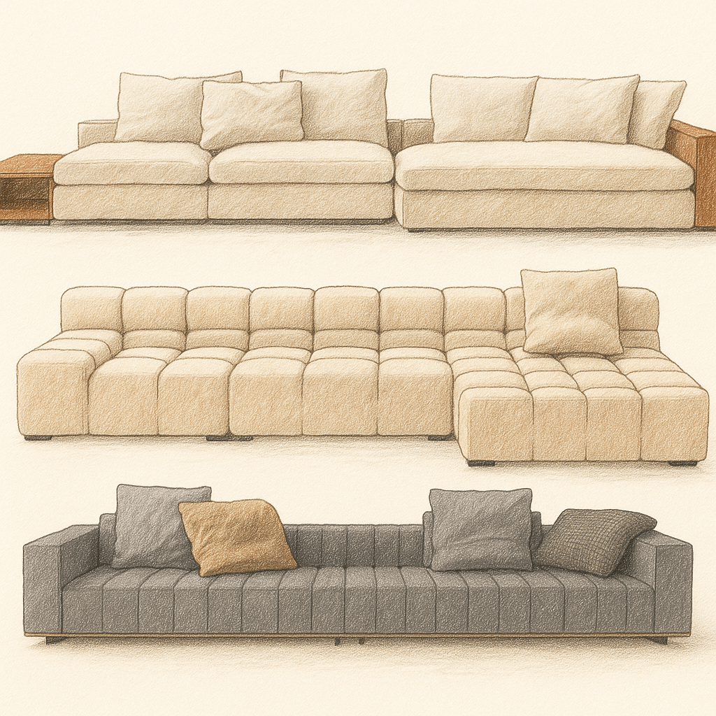 Minotti、Flexform、B&B