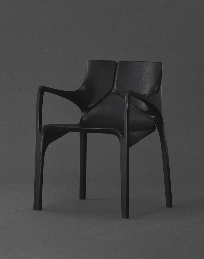 ZHD × Karimoku 椅子 、單椅、扶手椅、餐椅 FURNITURE Zaha Hadid Design × Karimoku - Seyun Collection chair (Photographer: Masaki Ogawa Assembled by: Karimoku Furniture Inc Designer: ZAHA HADID DESIGN)