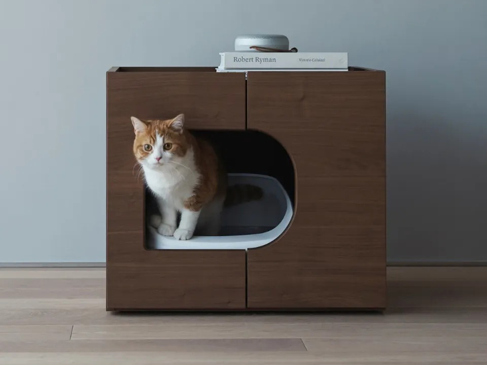 KARIMOKU CAT RESTROOM 貓砂屋 日本進口家具 實木家具 寵物家具