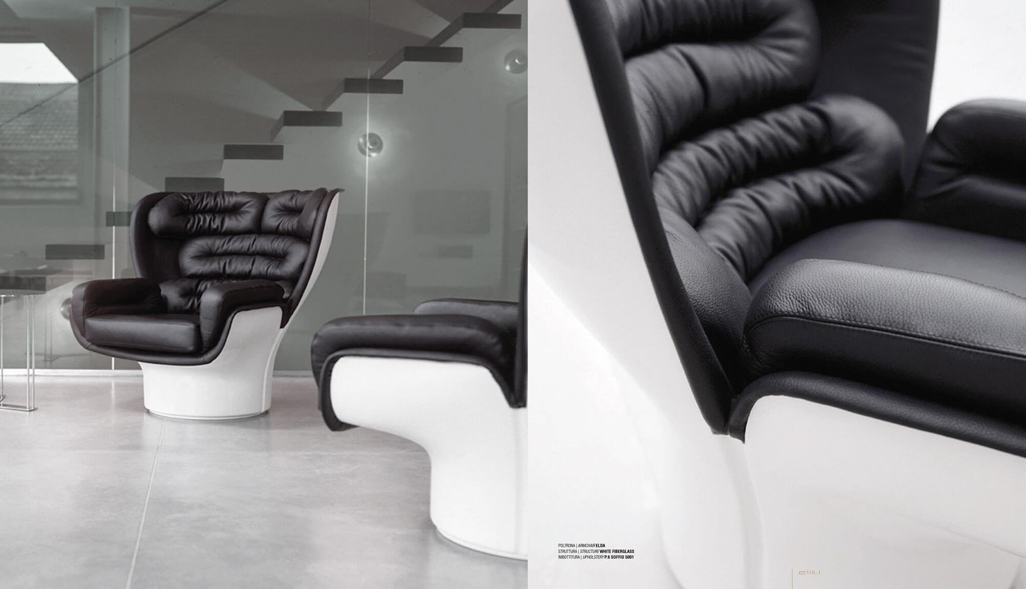 新古典家具-LONGHI-義大利皮革單椅