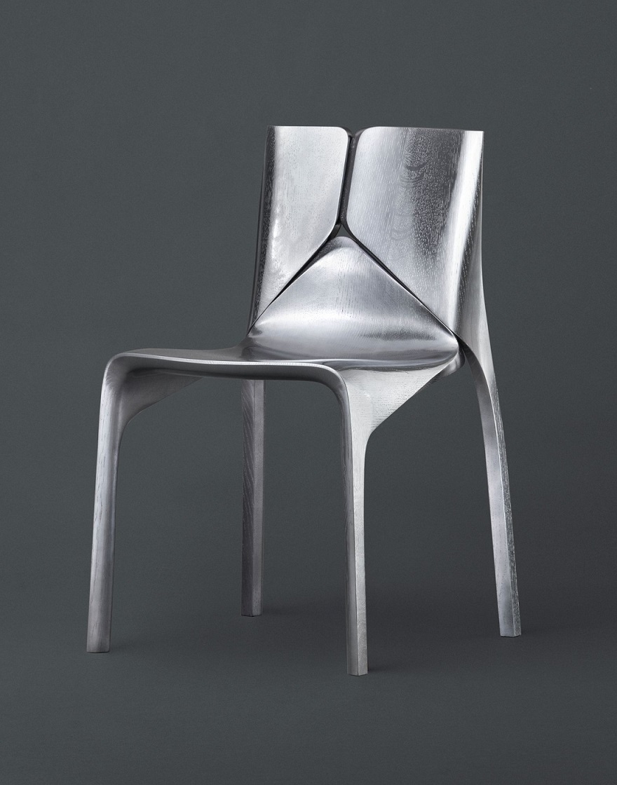 ZHD × Karimoku 單椅 FURNITURE Zaha Hadid Design × Karimoku - Seyun Collection chair (Photographer: Masaki Ogawa Assembled by: Karimoku Furniture Inc Designer: ZAHA HADID DESIGN)