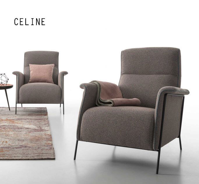 AERRE ITALIA 義大利家具推薦品牌 CELINE布質單椅