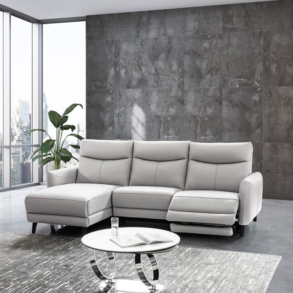 L shape electric sofa