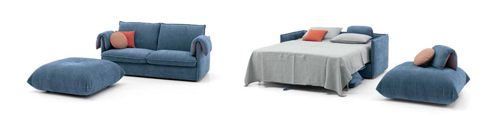 沙發床推薦 AERRE ITALIA VIRGO沙發床 雙人布沙發尺寸