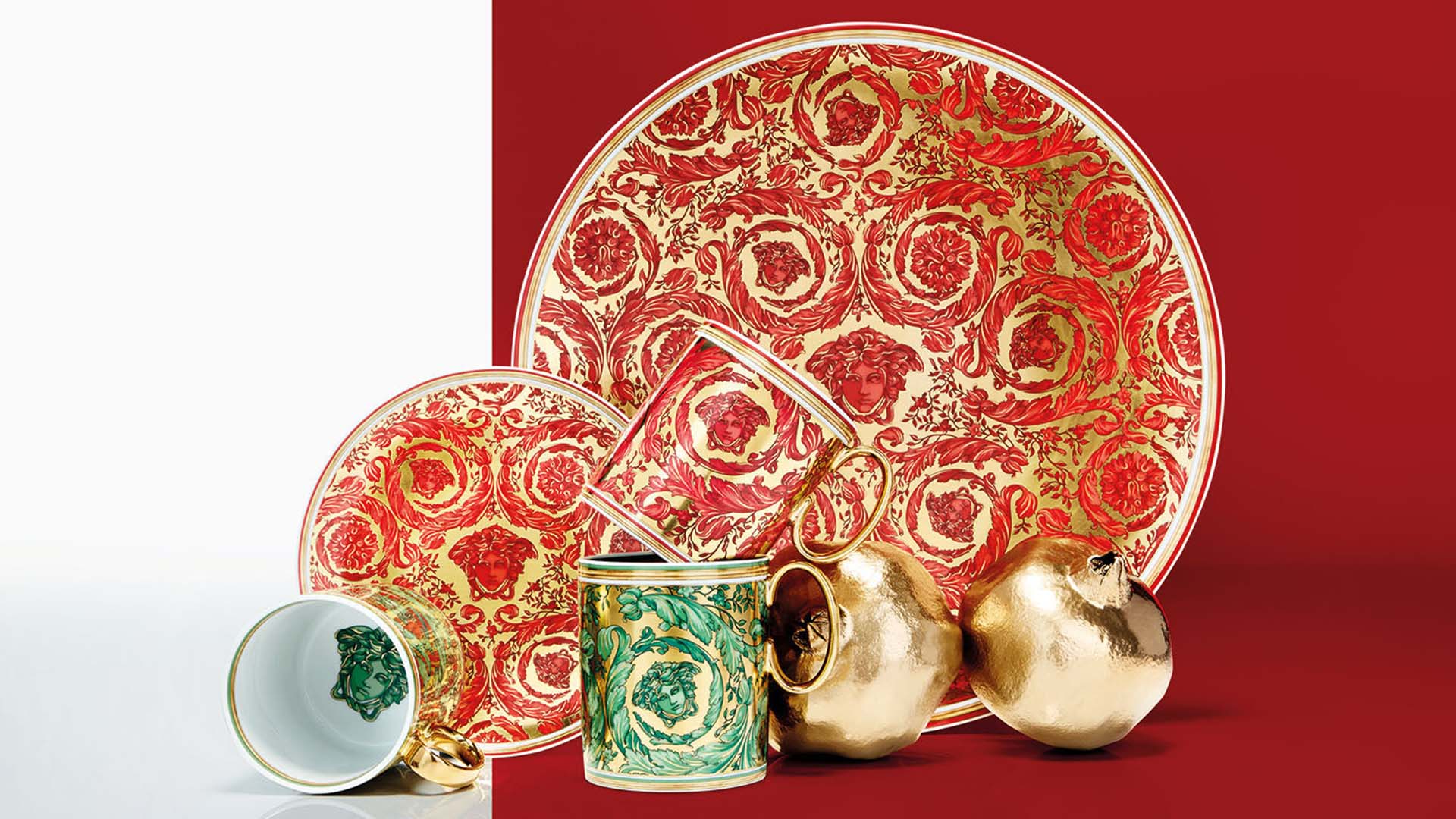 Versace x Rosenthal Medusa Garland 2023 XMAS 羅森泰x凡賽斯 家飾品 餐瓷 陶瓷馬克杯 瓷器 聖誕 新品