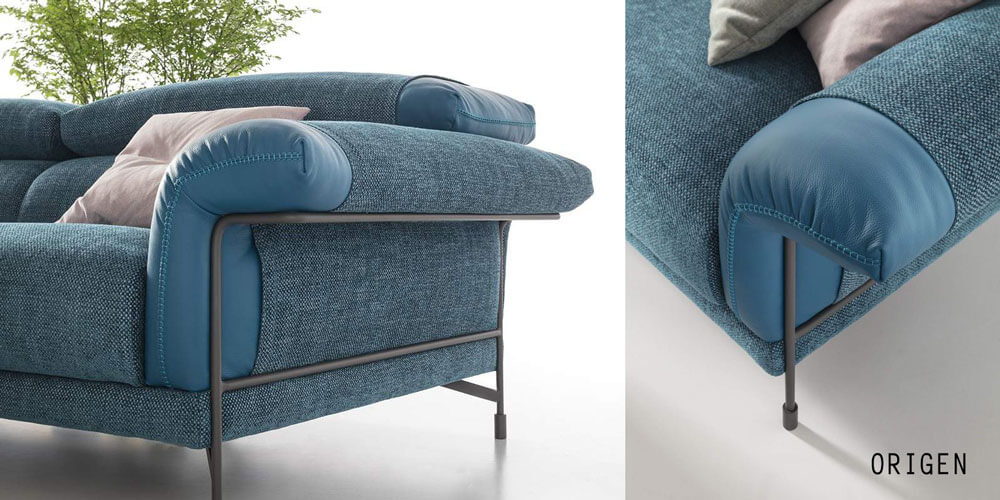 AERRE ITALIA 布沙發推薦品牌 ORIGEN雙人布沙發尺寸設計