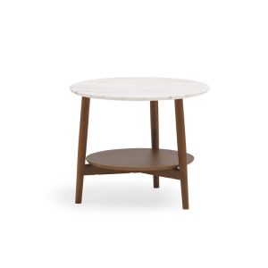 實木邊桌 日本進口傢俱CondeHouse_日本進口家具KAMUY Round Side Table