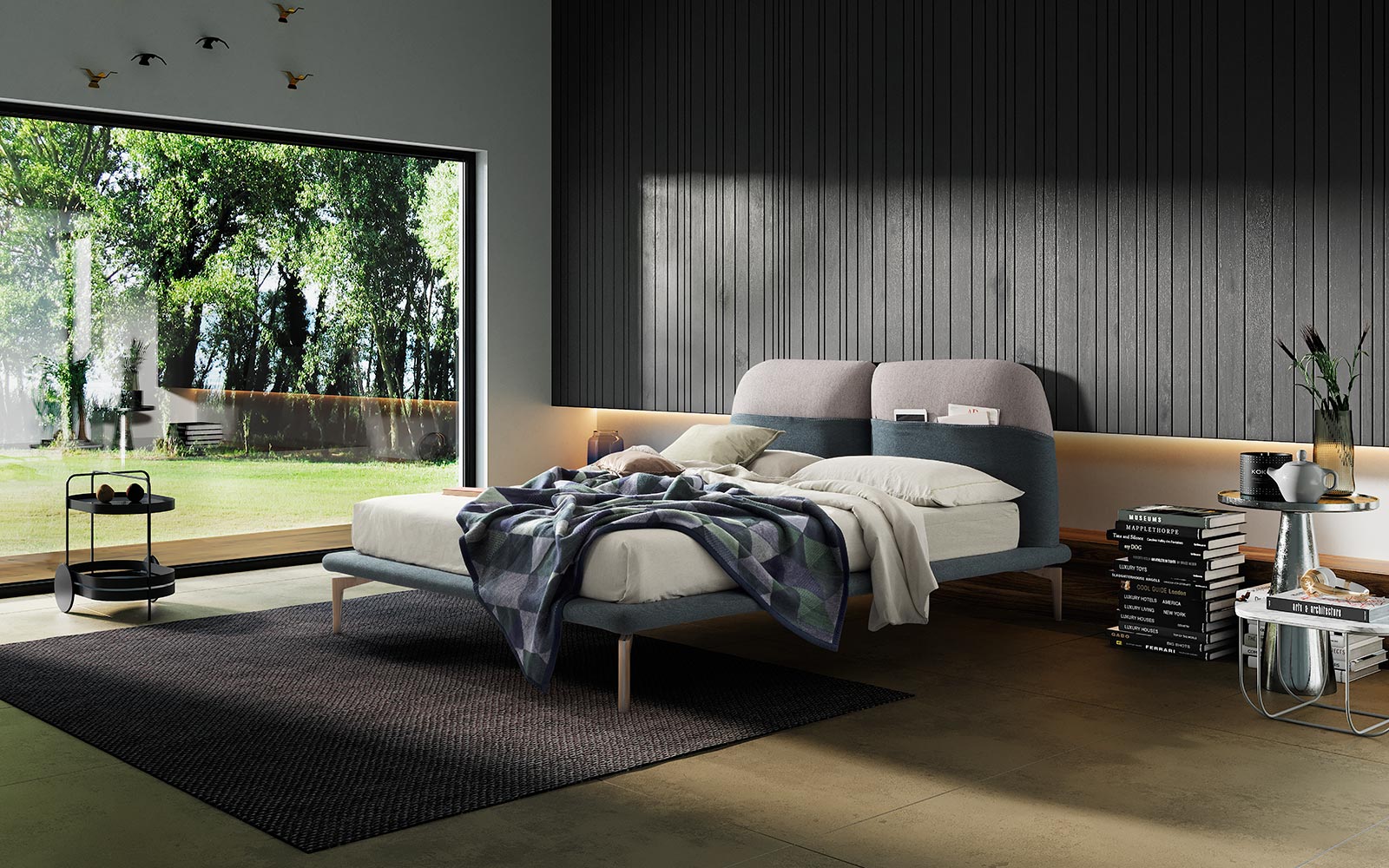 novaluna 義大利家具品牌 義大利床架 現代家具 床架 寢具