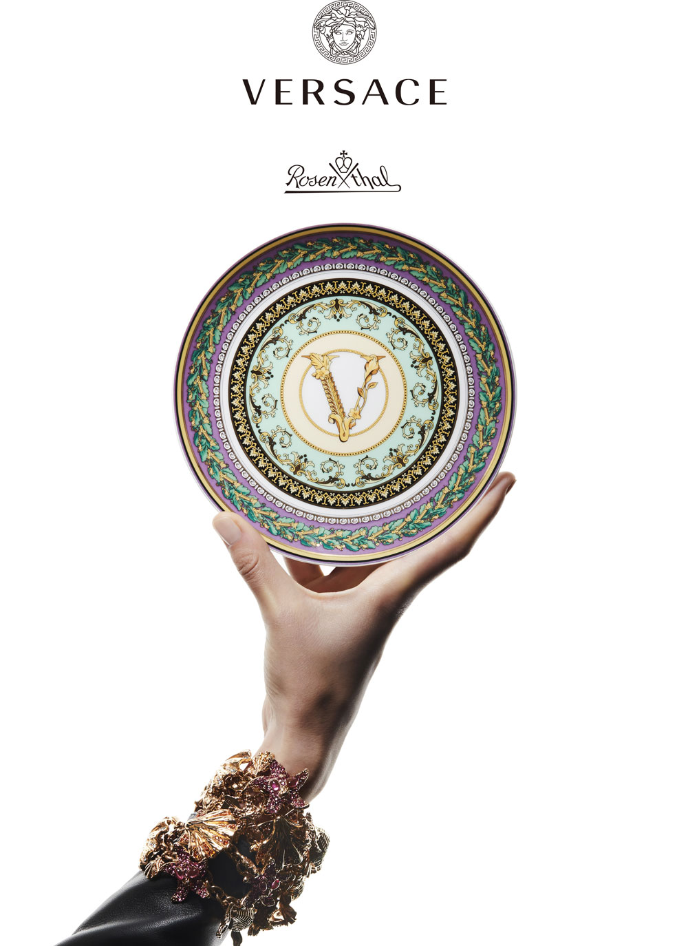 家飾推薦 VERSACE ROSENTHAL Barocco Mosaic瓷盤