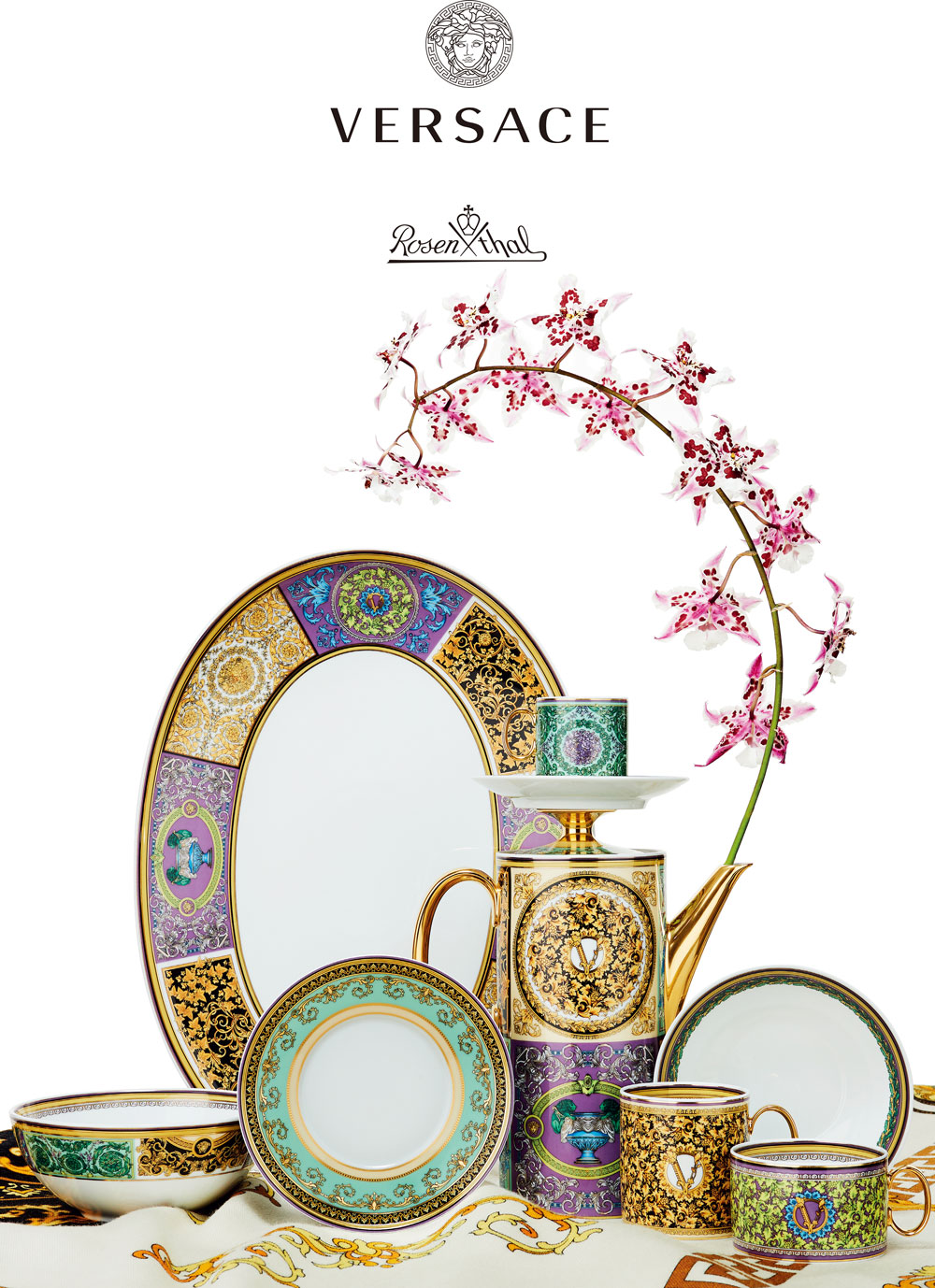 經典巴洛克時尚Barocco Mosaic 2021年新品，家飾精品推薦 VERSACE x ROSENTHAL