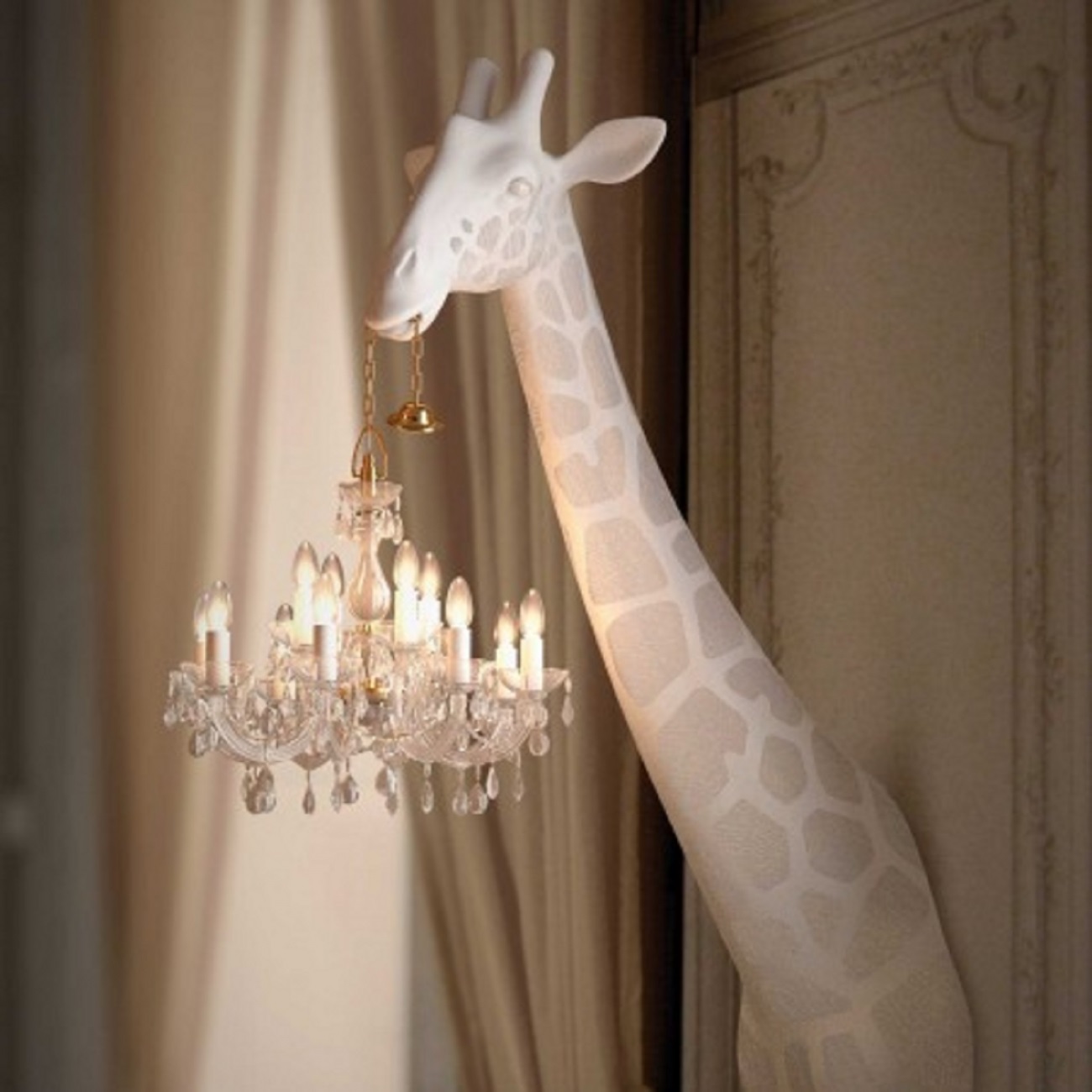 qeeboo 義大利家飾品 裝飾 燈具 燈飾 家飾 傢飾 giraffe in love wall lamp