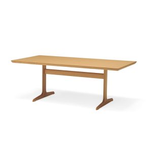實木餐桌推薦CondeHouse_日本進口木製家具WING LUX LD Trestle Table木製餐桌
