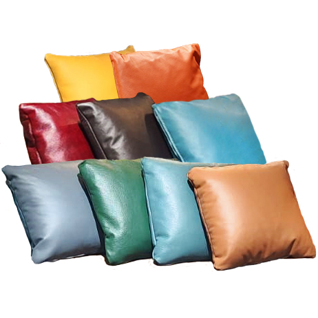 full leather pillow