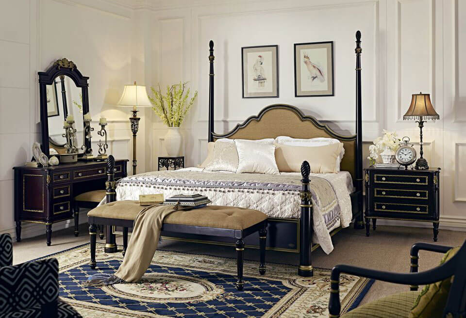 美式古典臥室寢具推薦 briller柏麗精品家具床組