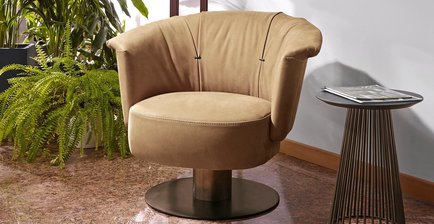 單人沙發推薦 義大利進口GAMMA Luna皮革單椅